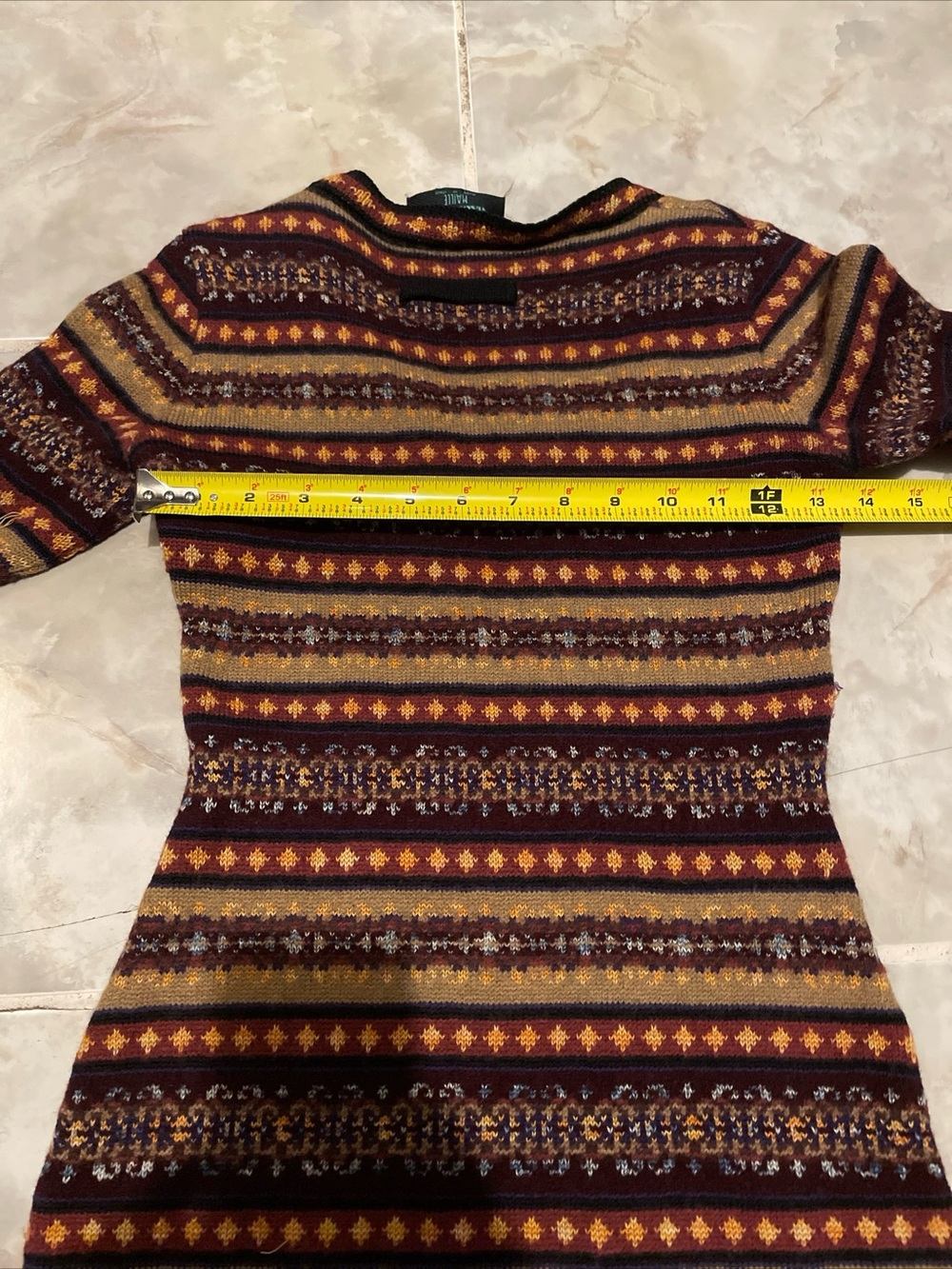 Vintage 90s Jean Paul Gaultier Maille Mesh Knit Wool Dress Sweater SZ 42 - Picture 11 of 12